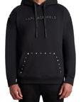 Sudadera Karl Lagerfeld Paris Negra con Tachuelas – Modelo WL3K3993